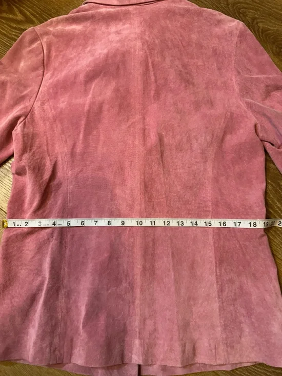 Pink Suede Button-Up Shacket - Picture 10 of 11